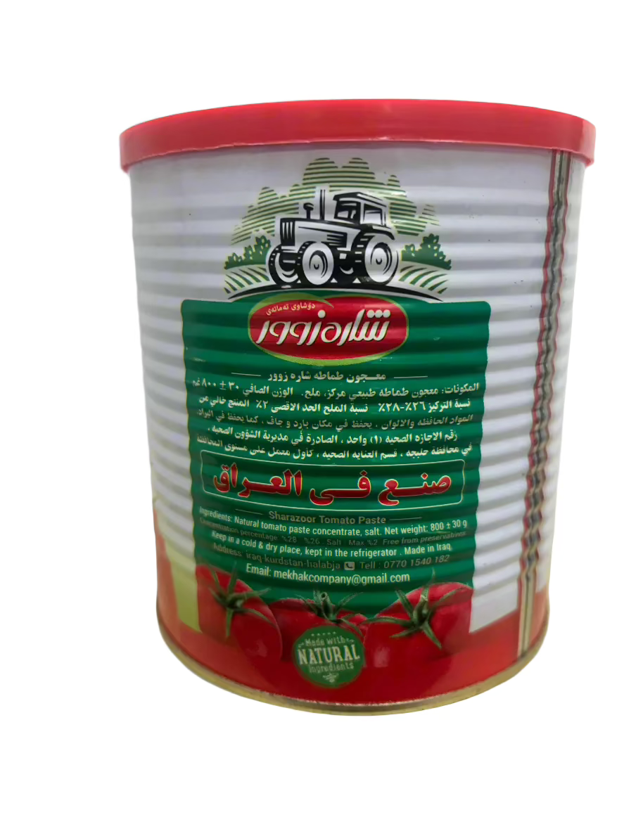 Tomato paste- Sharazoor-800 GR-(Pack of 12)