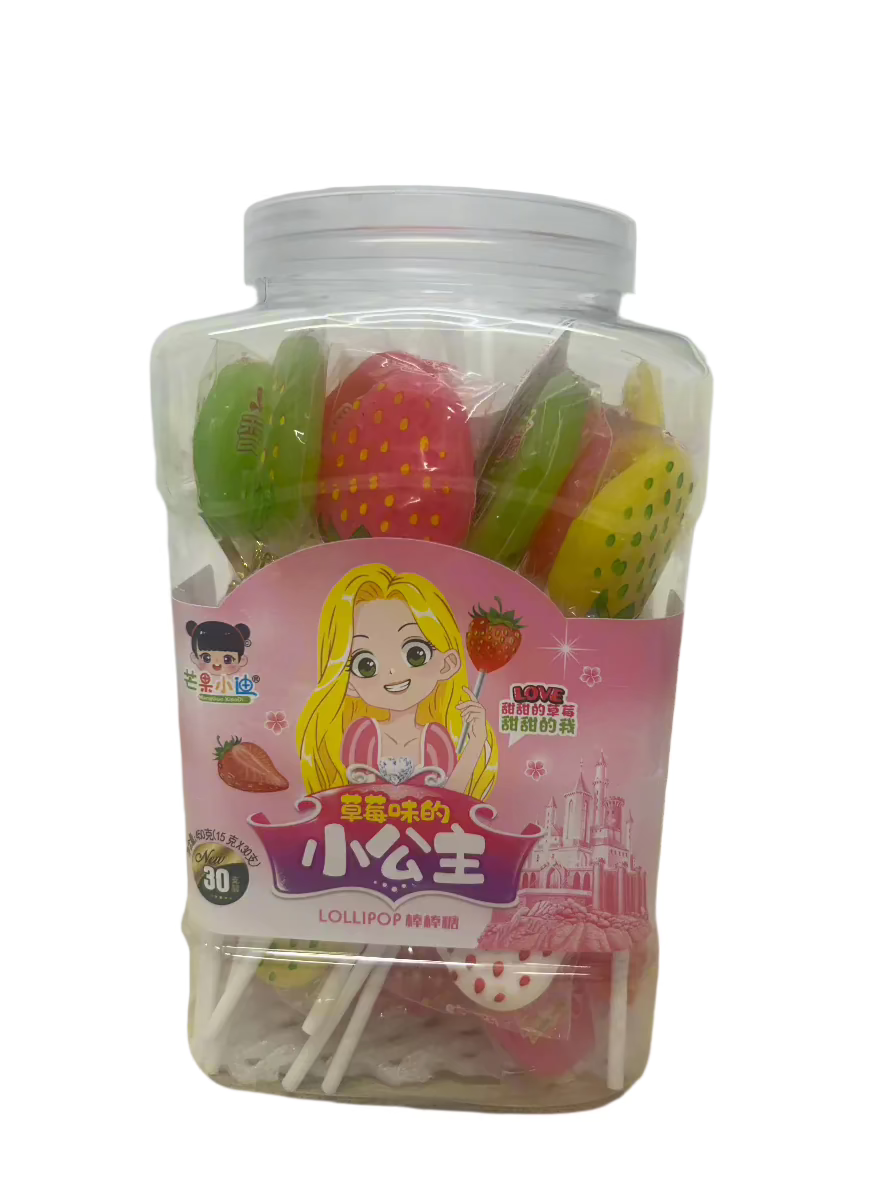 Strawberry Shape Lollipop-(pack of 30)