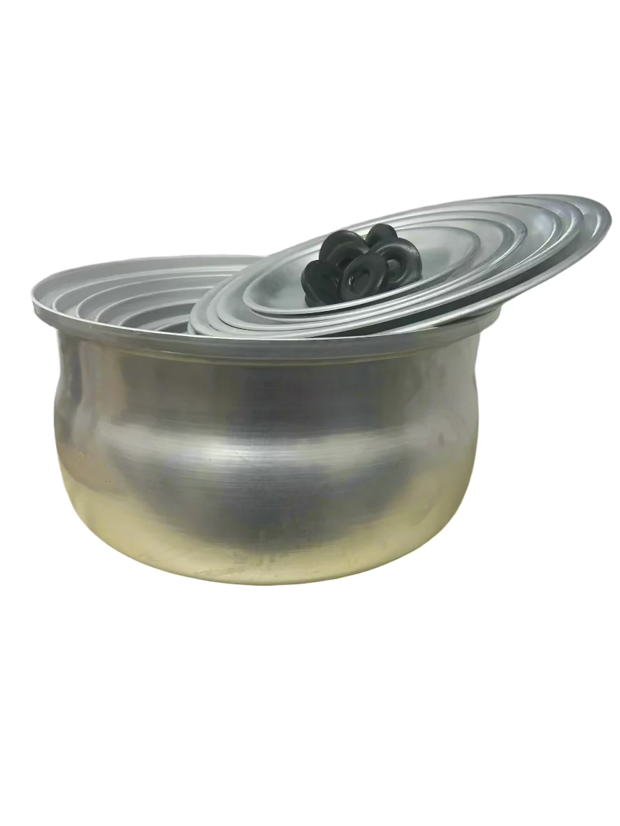 Aluminium cooking pot-6 pcs-(set of 1)