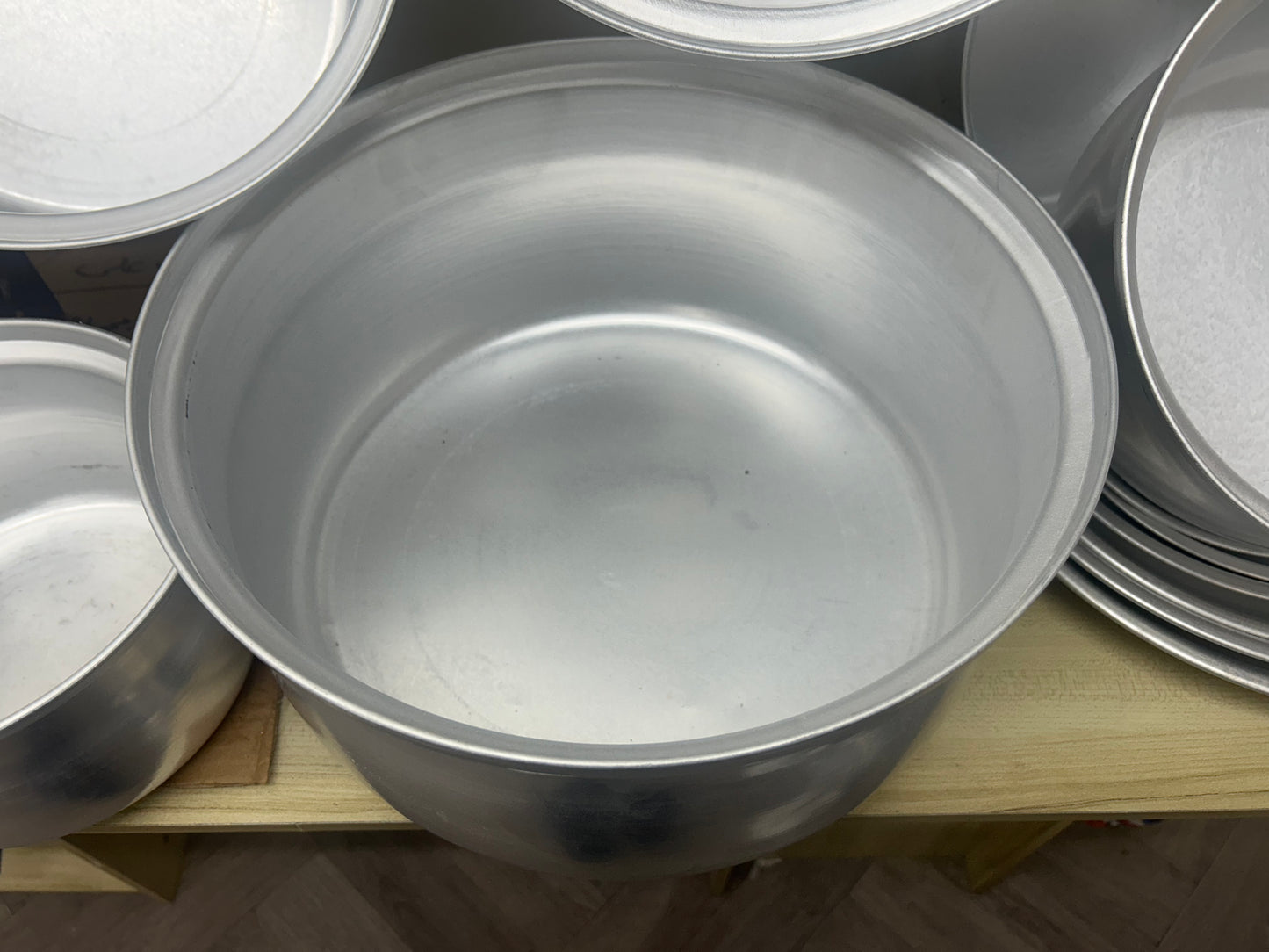 Aluminium cooking pot-6 pcs-(set of 1)
